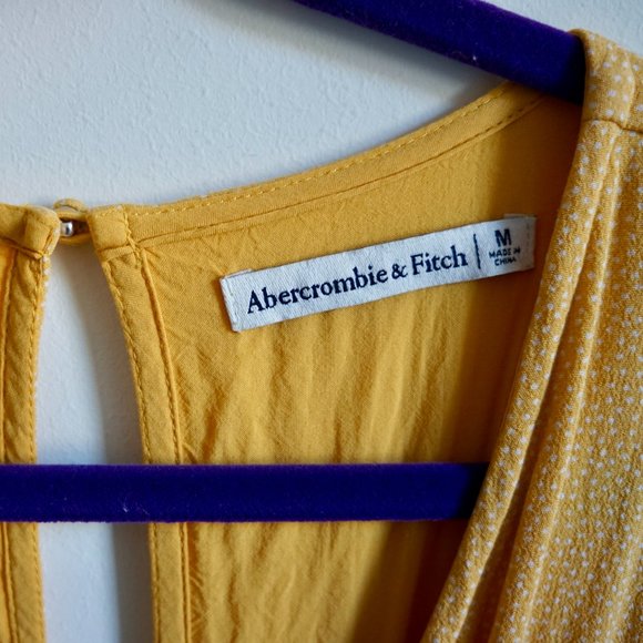 Abercrombie and Fitch Yellow Polka Dot Romper Size M - Picture 4 of 10